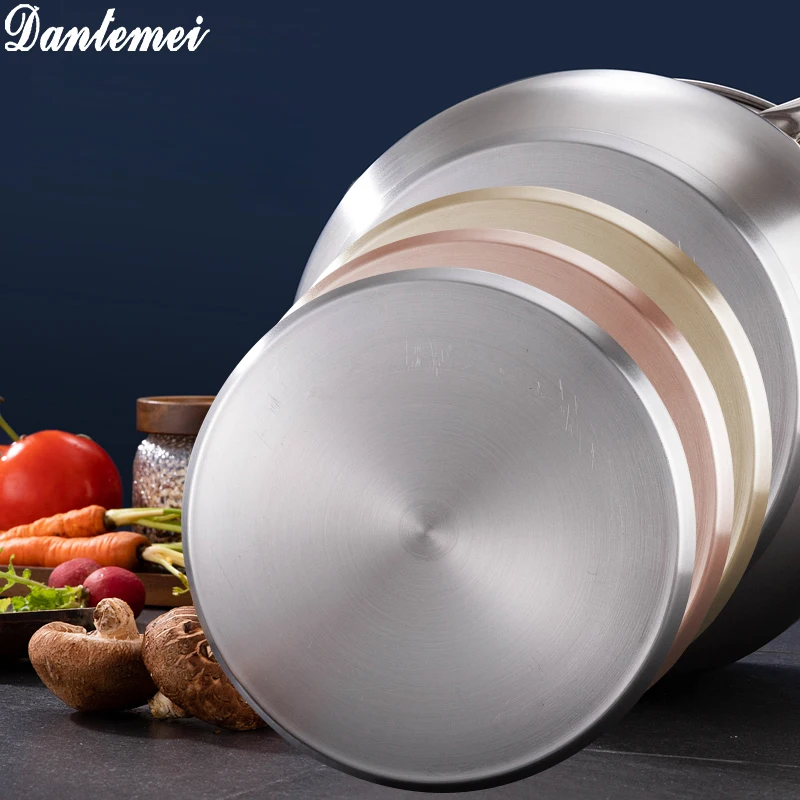 Factory Wholesale Super-high Soup Pots 304 Stainless Steel Stock Pot Kitchen Cooking Pot Sets With Lid
