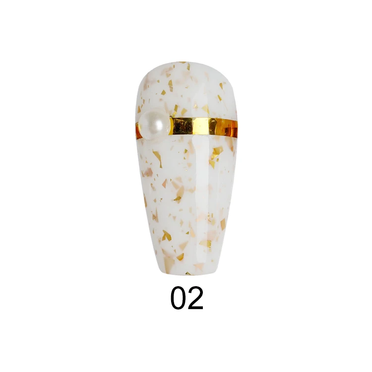 high quality nail supplier odm oem custom logo soak off painless foil flakes base two step glitter color gel nail polish