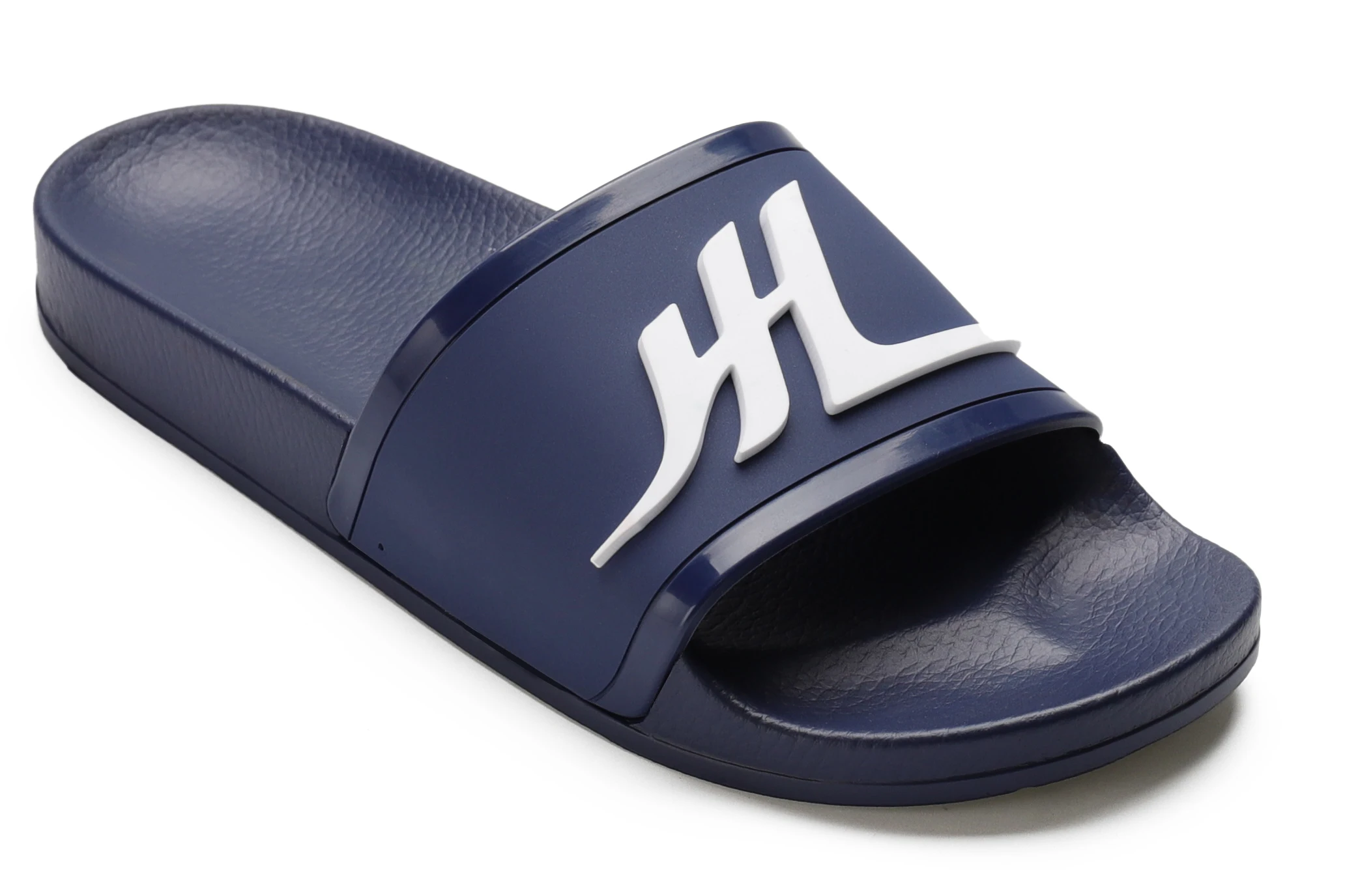 Xsheng Wholesale OEM Brand Henghao Slippers Unisex Oem Custom Black Slides Foot Custom Pu Casual Flats Shoes Beach Slippers Men