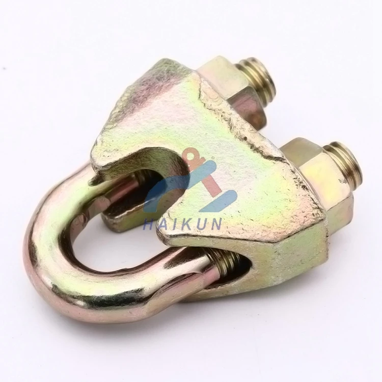 Haikun DIN741 wire rope grips /malleable clip / wire cable clamp