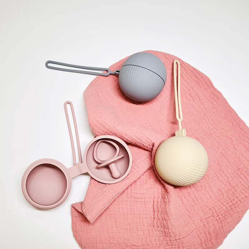 Portable Creative Food Grade Pacifier Case Silicone Baby Pacifier Holder
