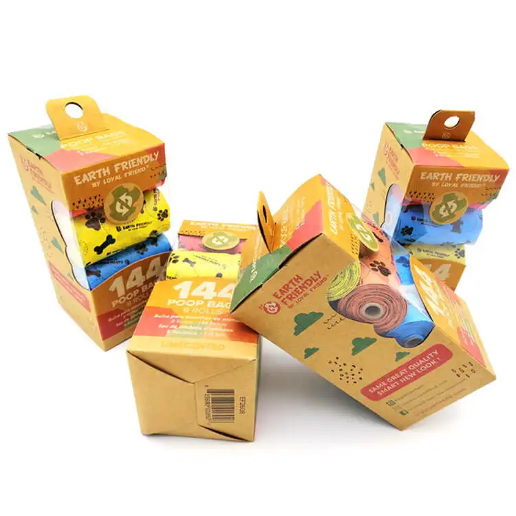 BOTO Degradable Biodegradable Cornstarch Compostable Plastic Garbage Bag Dog Poop Dog Waste Poop Bag Pet