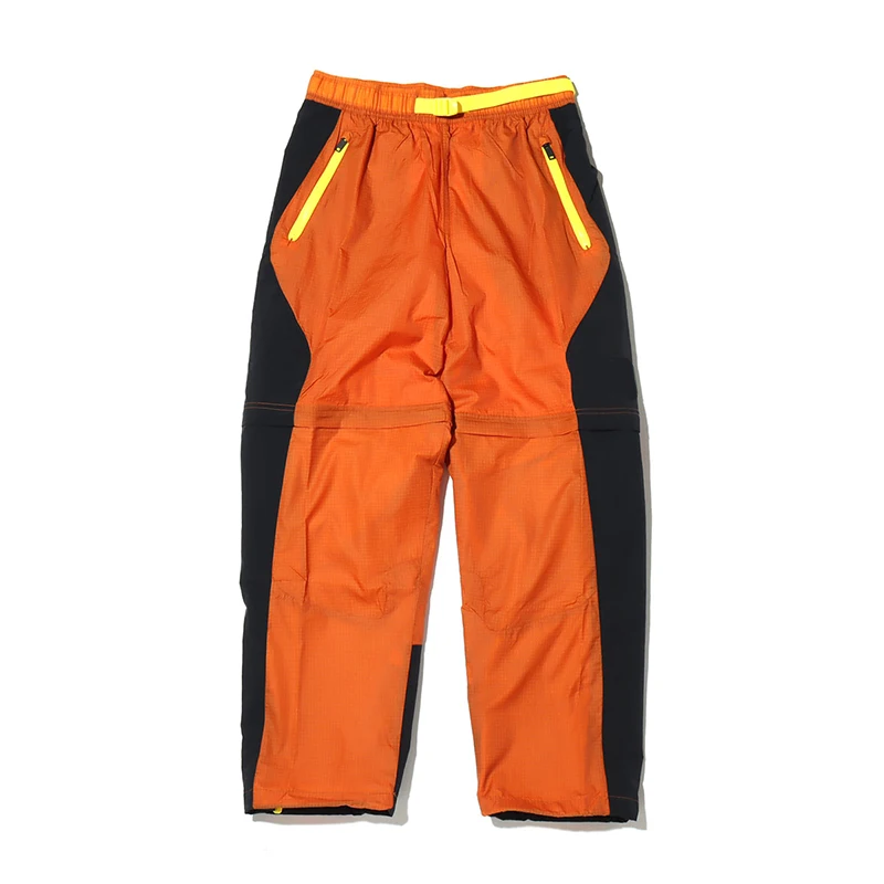 XJYD Fashion Custom Drawstring Waist mens fashion drawstring orange nylon taffeta cargo pants