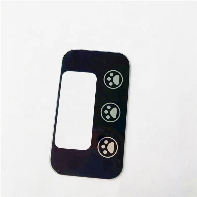 Factory customized Custom 4mm tempered glass Silk screen printing glass for touch screen wall switch glass cover plate