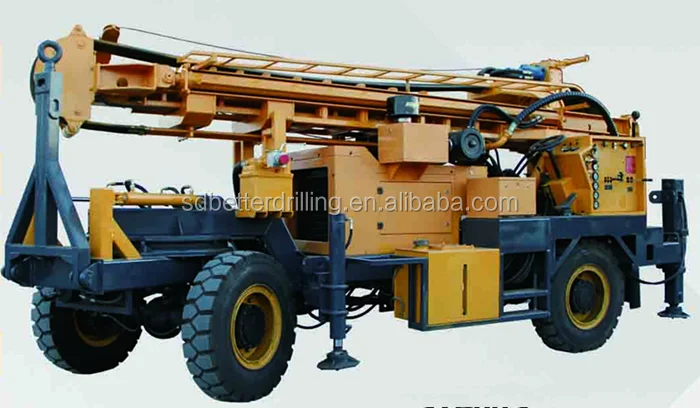 BDM-200JH модель трейлера установленная буровая установка колодца