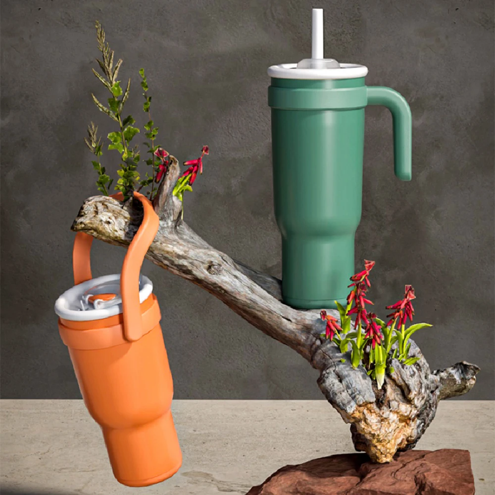 Second Generation 40oz DIY Travel Tumbler Rainbow Gold Plated Powder Coated Mixed White Black Laser Engraved Design