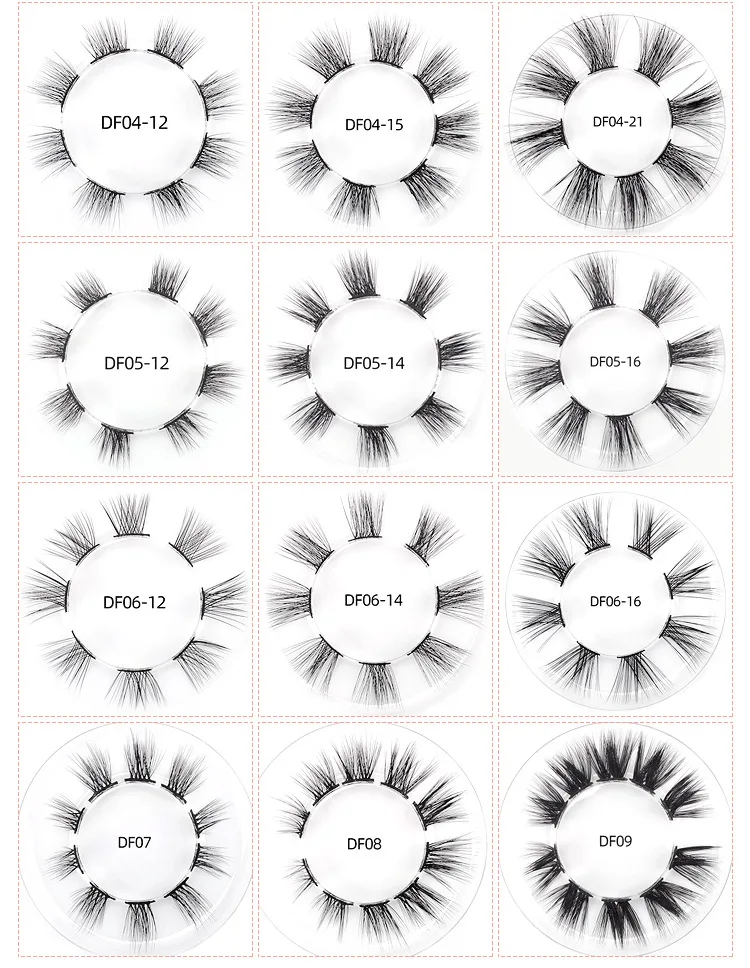 Wholesale false eyelashes DIY cluster lashes Russian super