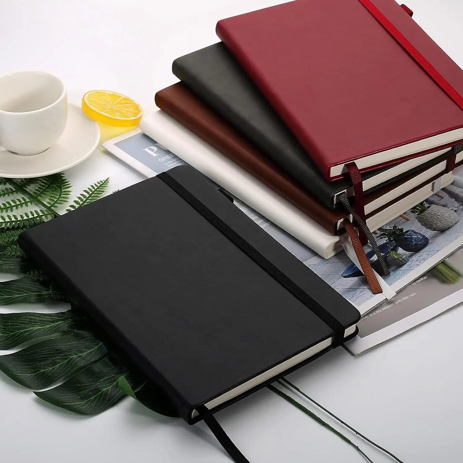 Customized Wholesale High End Business Planner PU Leather A5 Diary Weekly Planner Office Notebook