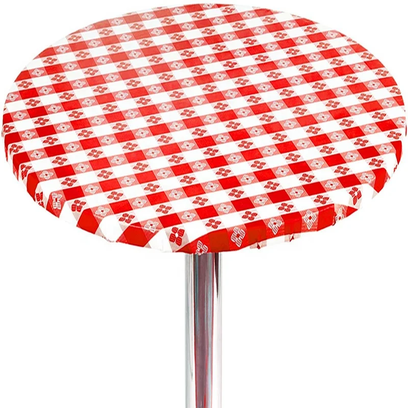 
Waterproof Plastic Vinyl Elastic Edged Fitted Indoor and Outdoor Table Covers 