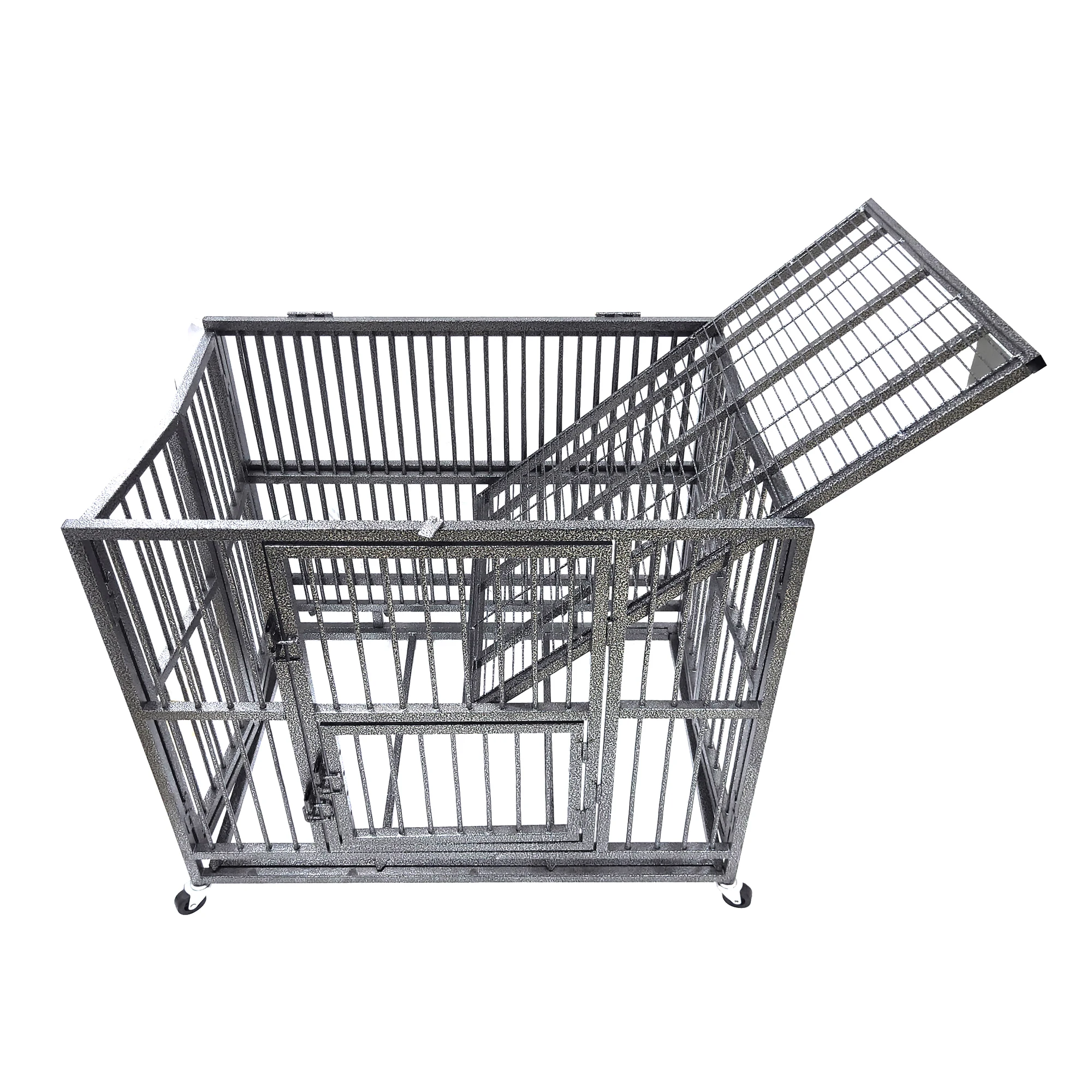 Factory Wholesale Eco-Friendly Metal Foldable Large Heavy Duty Pet Dog Crate Dog Cage MH-FHD36