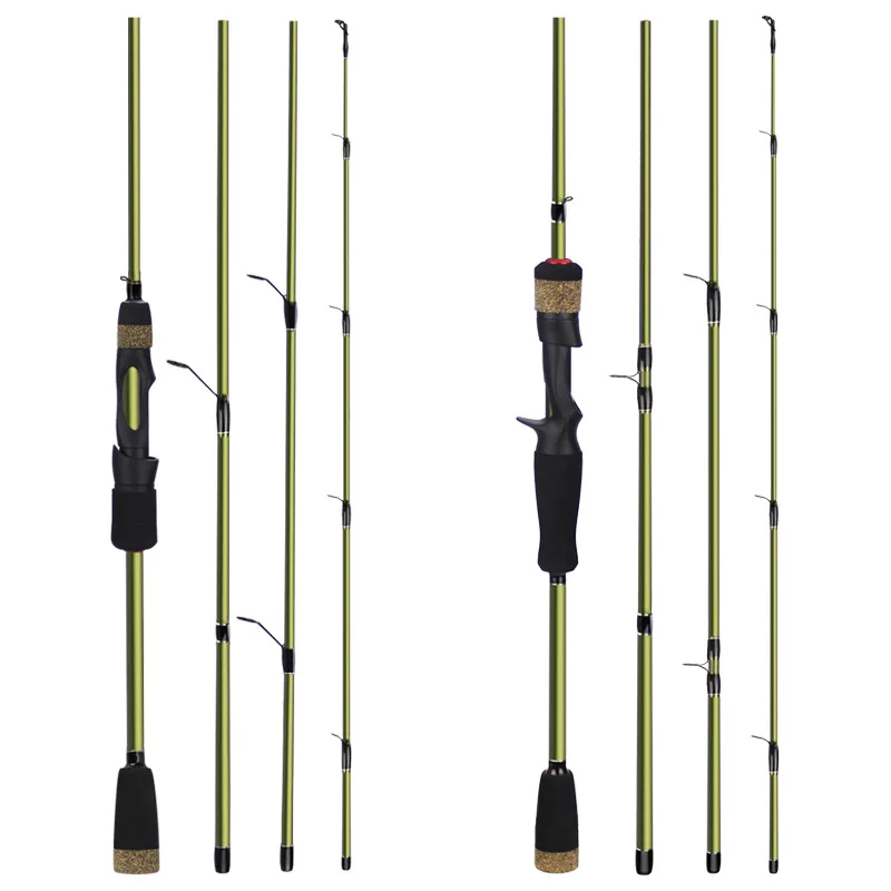 Manufacture Best Sale Ice Fishing Rod 4Section Shrimp Rod Carbon Telescopic Fishing Rod