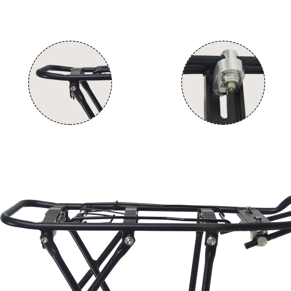 Wholesale Black Bike Bicycle Carrier Rack Luggage Rear Rack Mount Cargo Bike Pannier Rack