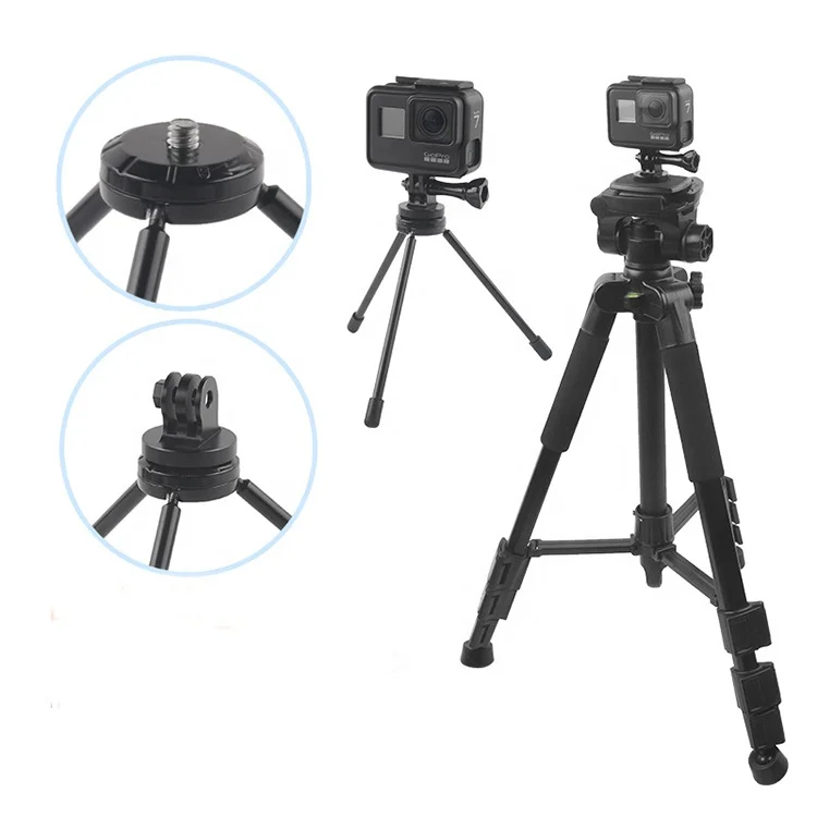 Aluminum alloy adapter Sports Camera Accessories tripod 1 / 4 metal conversion base fixed base For Gopro