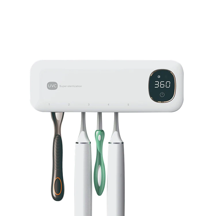Multifunction UVC Sterilizing Toothbrush Holder Wall Mounted Sterilize Toothbrush Holder Toothbrush Sterilizer
