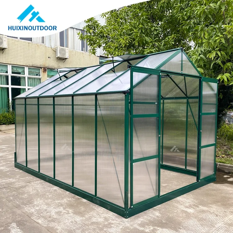 Aluminium Polycarbonate Hexagonal Greenhouse Home For Sale  Guangzhou Modular Greenhouse Polycarbonate Kit