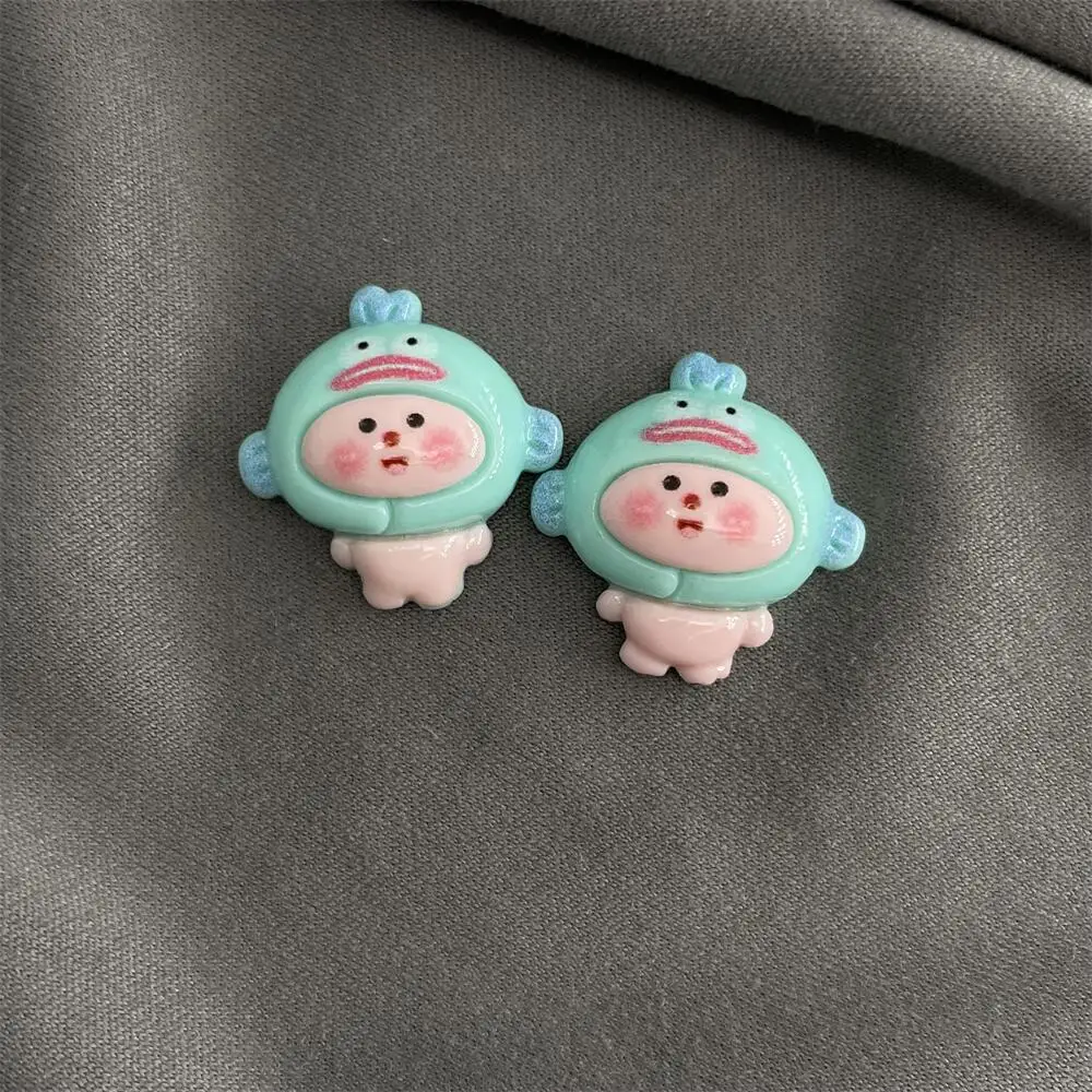 Resin Charm Doll Anime Character Flatback Cabochon Scrapbooking Craft DIY Accessory Decor Figurine DIY clip phone case ornaments