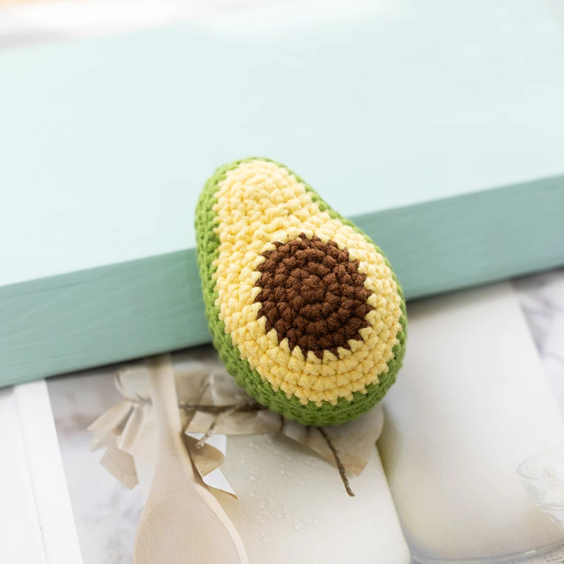 Creative New Knitted Keychain Pendant Cute Fruit Design for Maternity