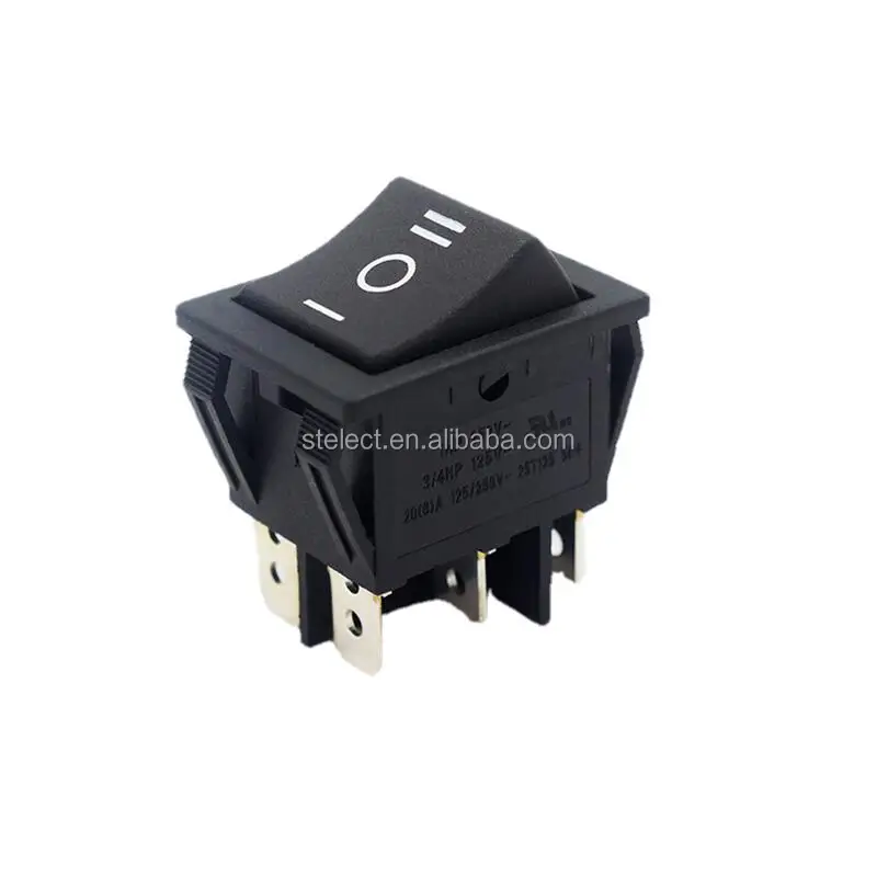 rocker switch 6 pin Rocker Switch Button ON OFF ON 20A 125VAC 3 Position 6 Pins