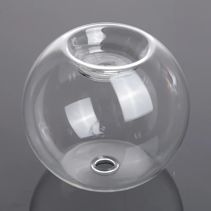 Spherical candlestick crystal transparent spherical rotating glass candlestick ornaments aromatherapy candle cup