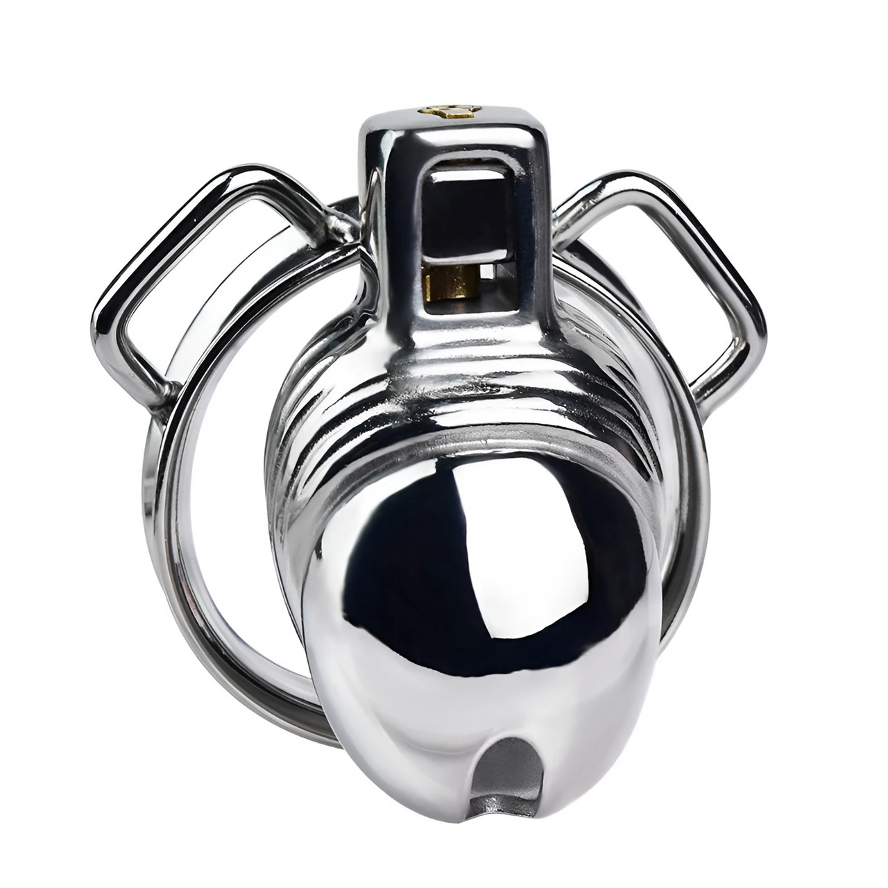 FRRK Penis Shaped Chastity Cage metal male chastity device sex toys for men Cock Lock Cage 304 Stainless Steel  BDSM Adult Toy