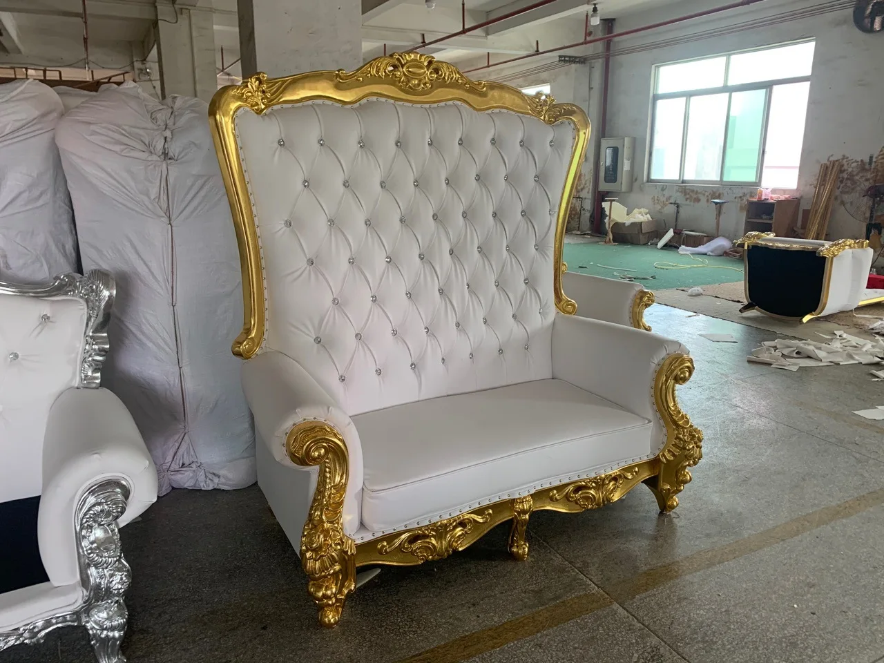 Royal chairs luxury wedding king throne chair for wedding