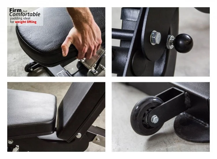 
Commercial Flat Incline Decline Adjustable FID Bench 