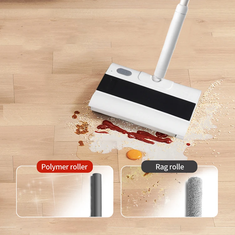 Super Quiet Innovative 1800mah Electronic Cordless Handheld Wet Dry Floor Washer Vacuum Cleaner For Home