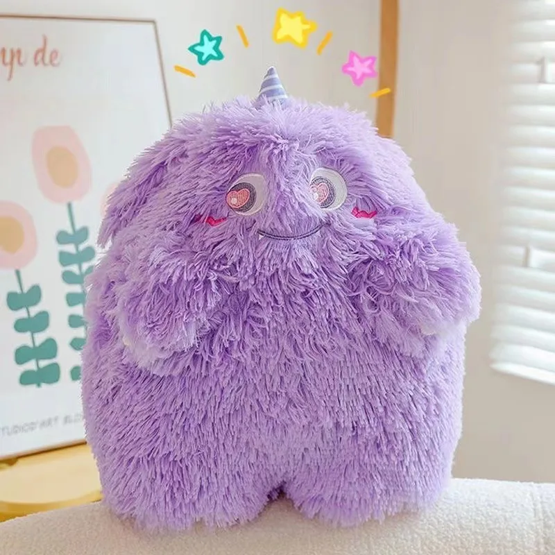 Promotion Stuffed Toys Little Monster Fluffy Toy Animal Children Girl Gift Cute Doll Sleeping Pillow