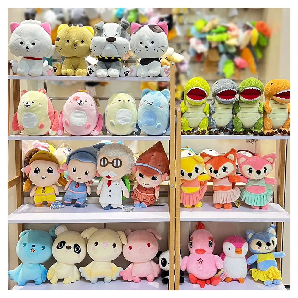 Wholesale in Stock Fast deliver Cheaper Price Stuffed Christmas Toy Moose Snowman Santa Claus Elf Plush Toys for Christmas