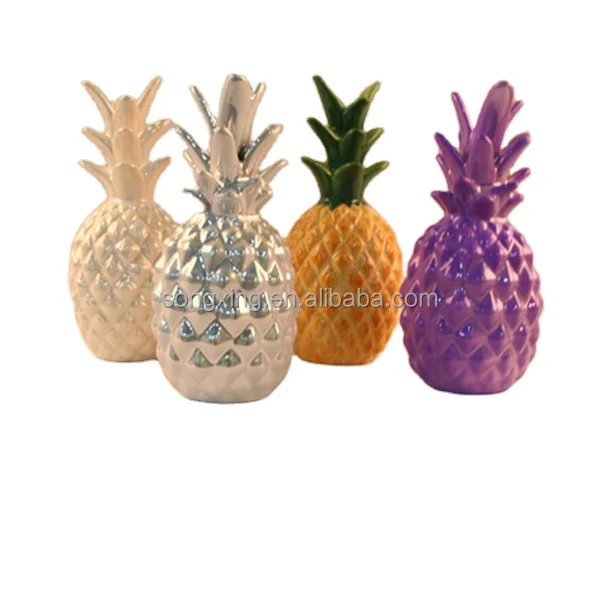 Latest Design Matt Ceramic Pineapple Piggy Bank Size and shape can be customized