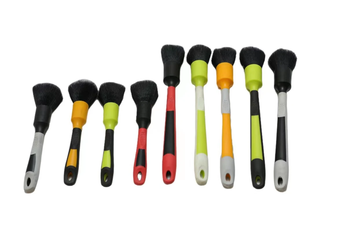 Factory direct selling Car TWO-COLOR Handle Dust Brush for Car Detailing Brush