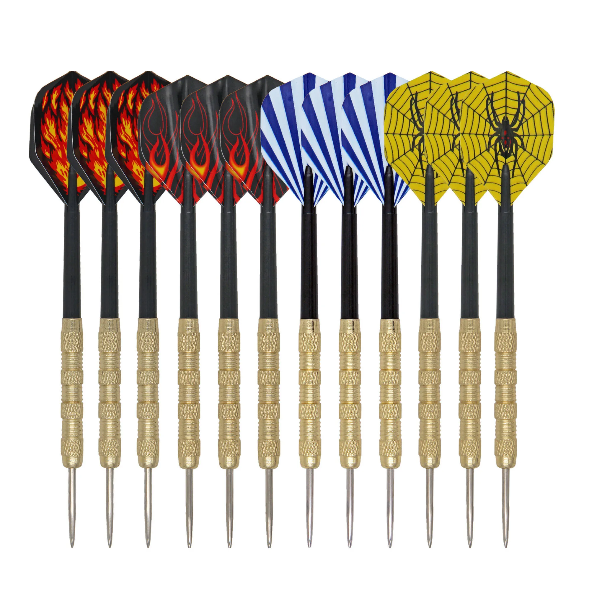 Multiple Styles Darts Flights free combination14g Brass Iron Dart Set with High Quality Steel Tip Darts