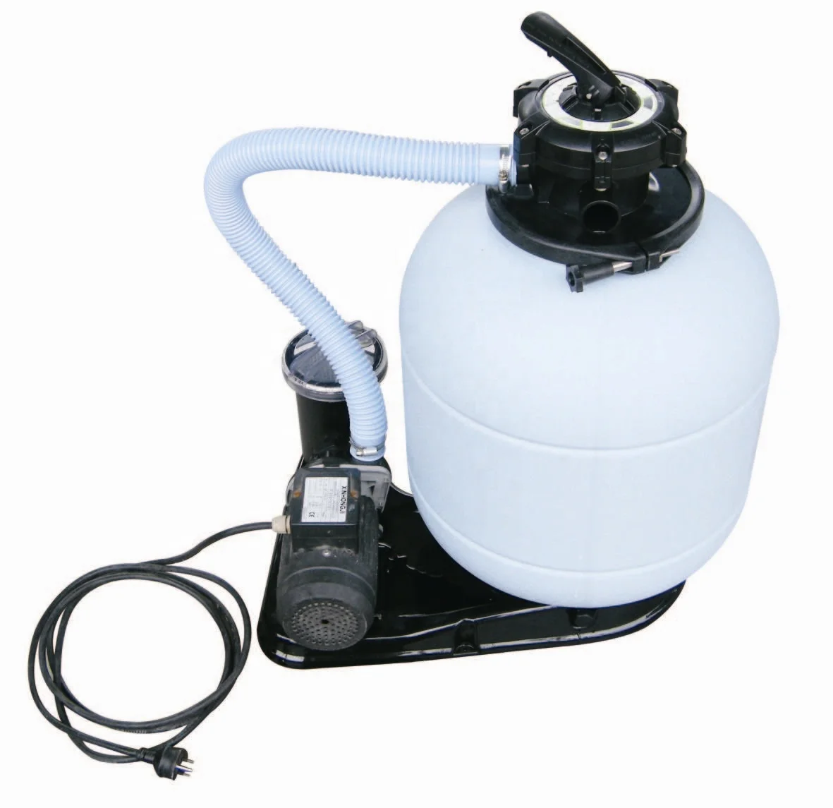 High quality ABS Blow Mold Sand Filter System With Pump Above Ground Swimming Pool Pump Set