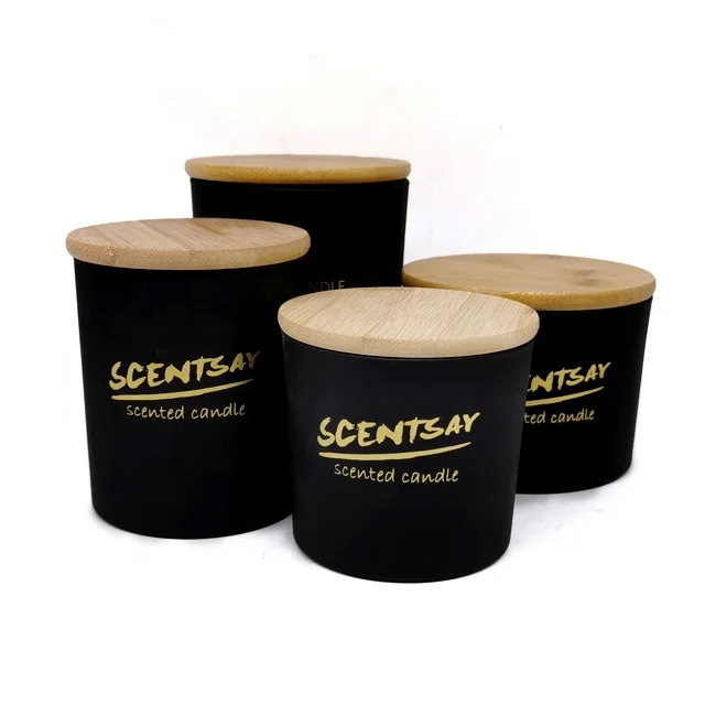 Luxury private label matte/frosted 10oz soy wax candle scented glass container
