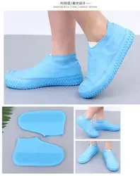 Factory hot silicon waterproof shoe cover non-slip reusable rubber waterproof silicone shoe cover for men and women