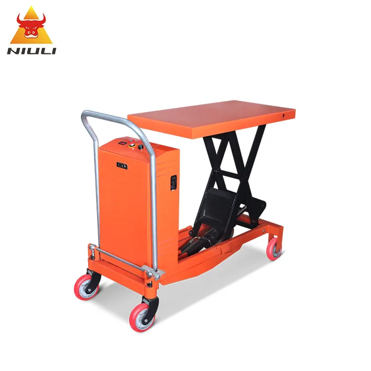 NIULI Portable mobile hydraulic scissor table truck for WP350KG/500KG/800KG and WPD150KG/300KG/350KG/800KG Platform lift truck