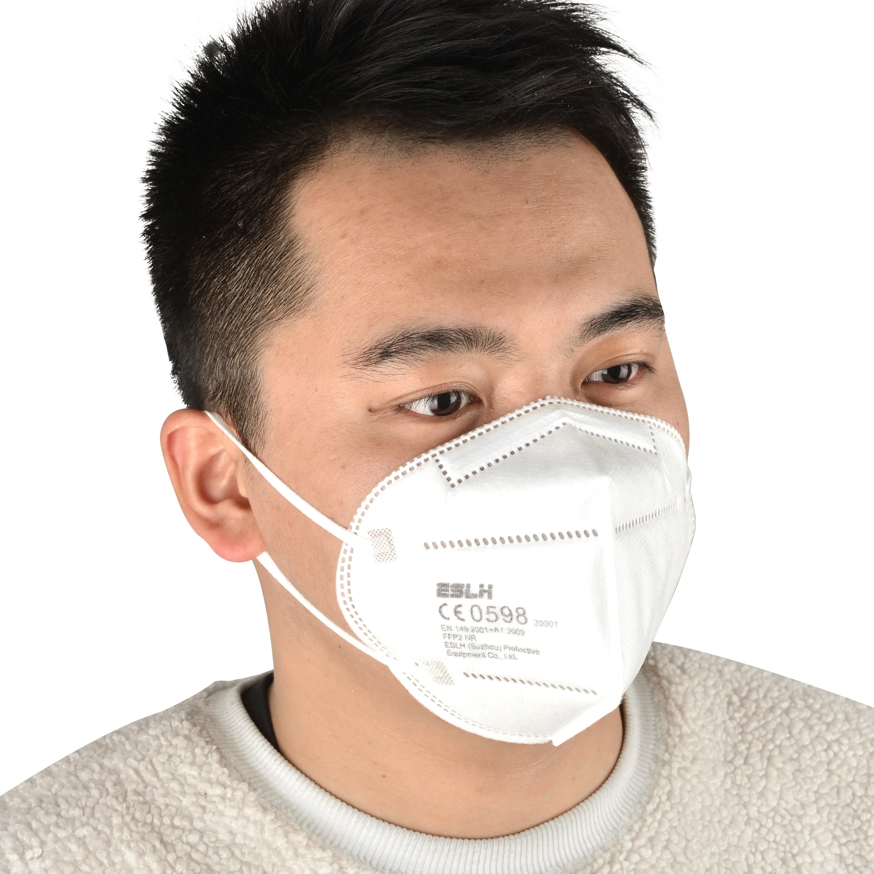 High Quality Wholesale Disposable Protective Face Mask 5 layer Filter KN95 FFP2 EN149 Mask Earloop Type