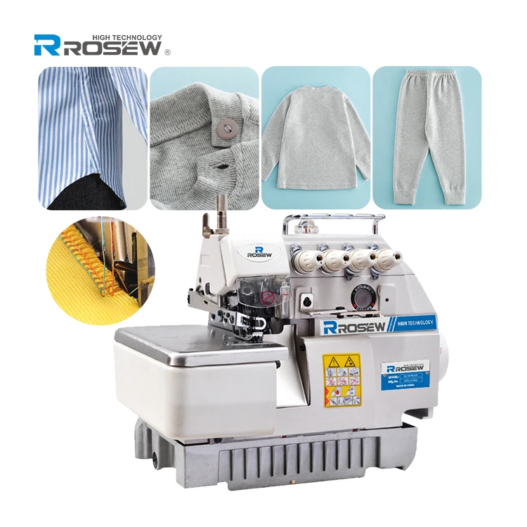Rosew GC747N-DD 4-thread Overlock Cover Stitch Knitting Fabric Industrial Sewing Machine Hot Selling