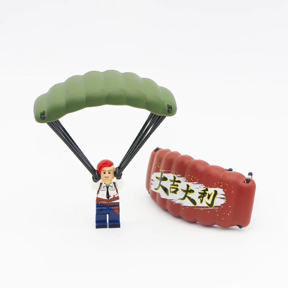 Parachute Military Weapon PUBG Accessories Gun Building Blocks SWAT Soldier Brick Toy Compatible Army Bricks
