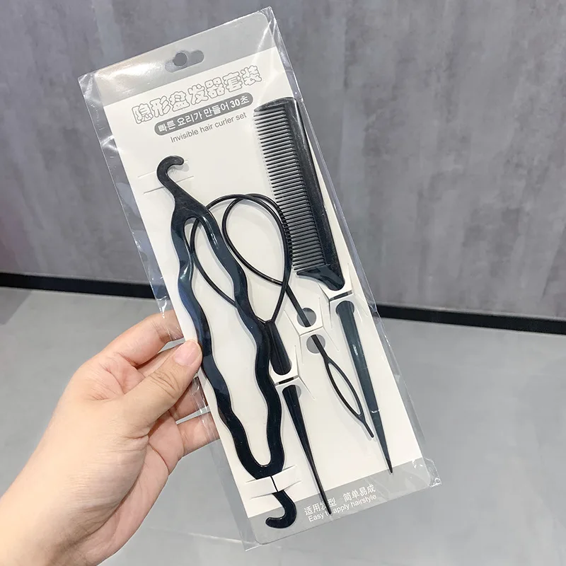 4pc/Set Hair Twist Styling Clip Stick Bun Maker Braid Tools Hair Accessories Hot for Women Lady Girls