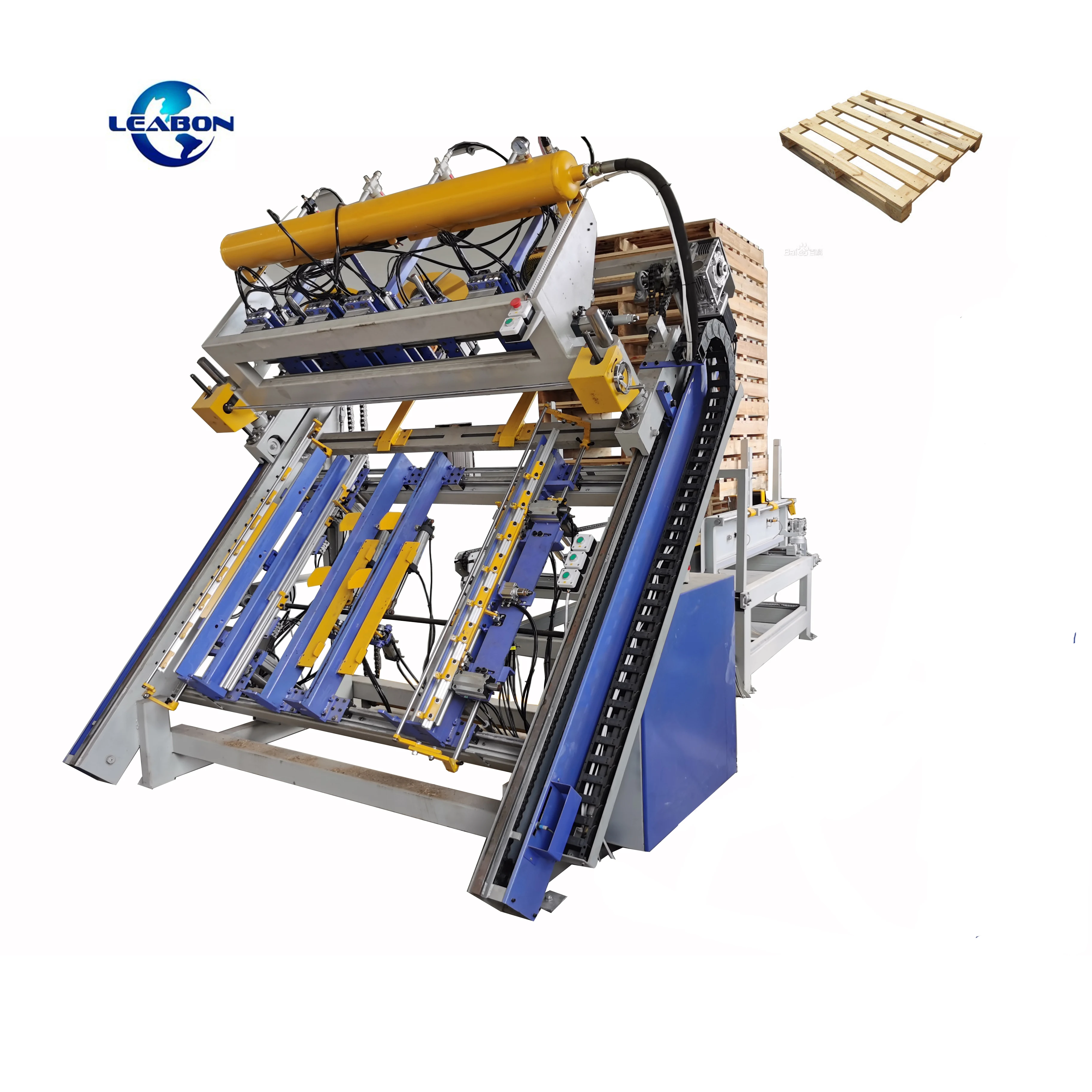 Manufacturer Hydraulic Wood Pallet Production Line for Sale Good Quality Wooden Pallet Making Line