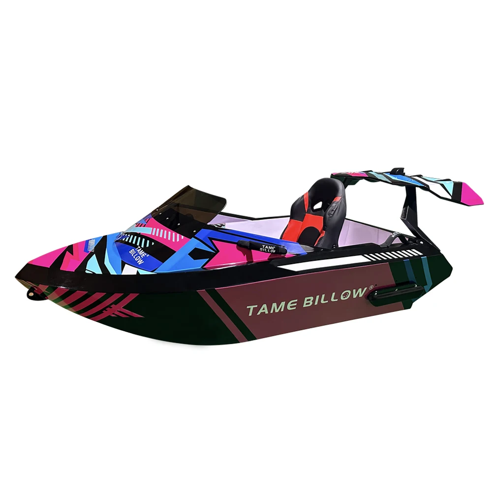 Glass Fiber Fast Speed Boat Easy to Drive Electric Aqua Kart Boat Water Sports Racing