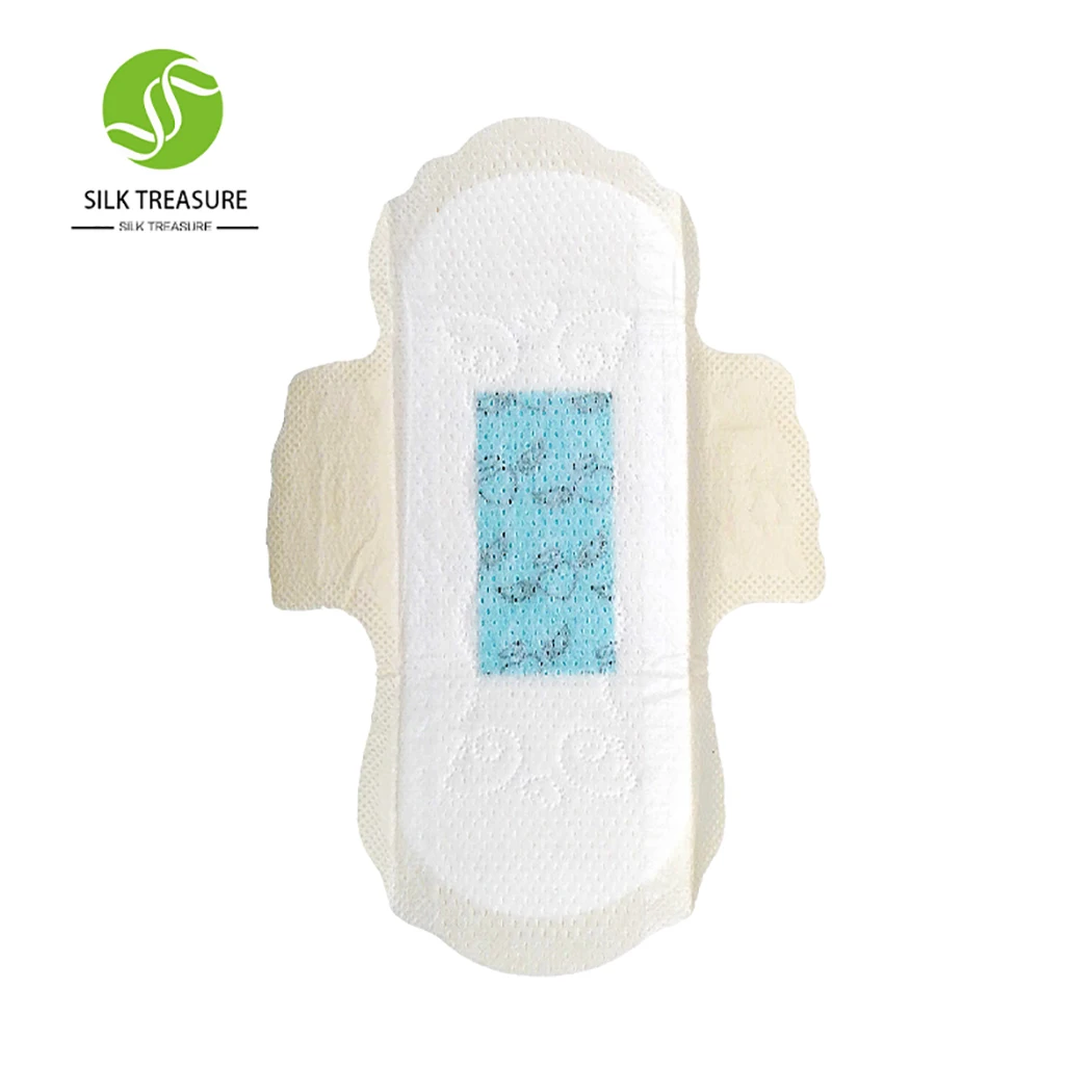
Fashion permeability temperature sensing anion chip soft mini sanitary napkin for women 