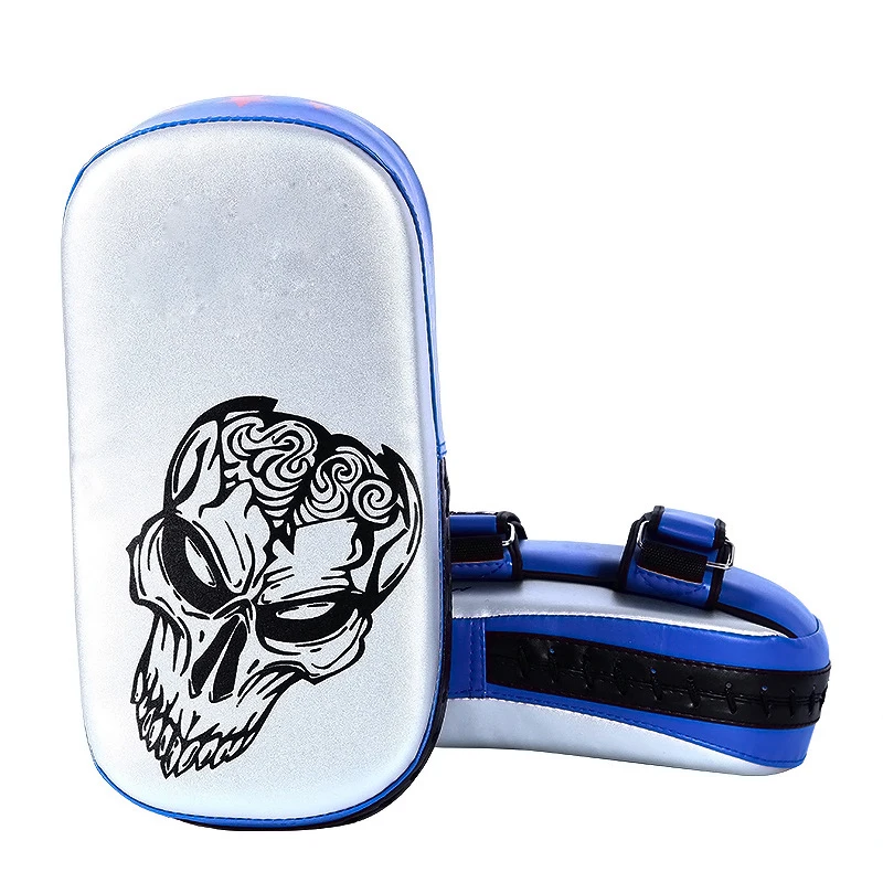 Genuine Leather curved Muay Thai boxing kicking pad competition kick pad target muay thai kickboxing martial arts kicking pads