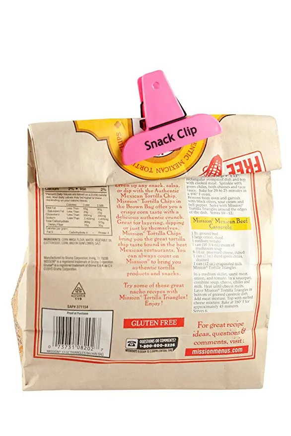 Waterproof Food Seal Seep Block Plastic food bag sealing clip for Kitchen