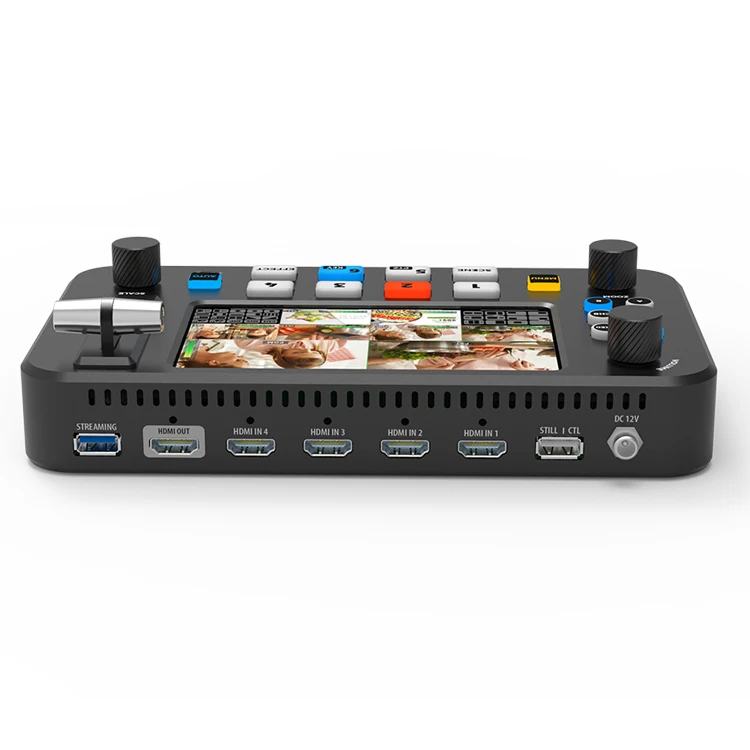 Hot Selling Hd 4Channel Screen Recorder Design Hdmi Rgb Mixer Live Streaming Video Switcher