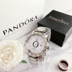 Free shipping [2022] Hot sale high-end colorful fashion trend steel belt watch female simple wild ladies watch