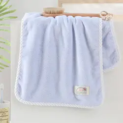 Factory Price Custom Printed Cover Coral Velvet Bath Towel Adult Household Dry Hair Towel Soft Bibulous Bath Towel 70 * 140cm