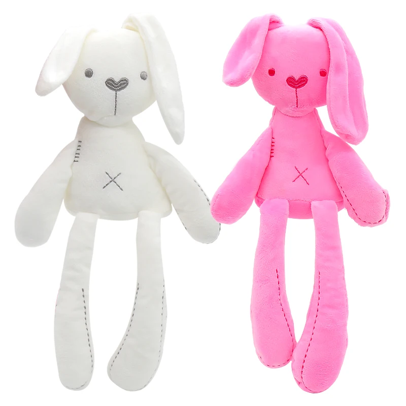 Baby Sleep Comfort Soothing Super Smooth Short Fine Velvet Environmentally Friendly PP Cotton White Mama Rabbit Doll Stuffed Toy