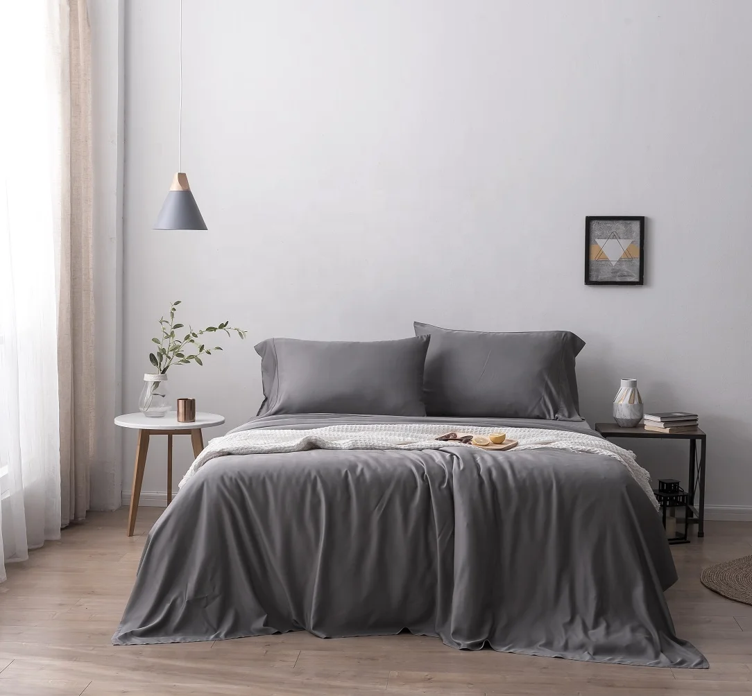 Wholesale 230 Threads 100% organic Bamboo Fiber 4 finishes Ultra soft bamboo sheets